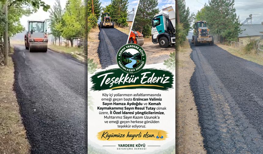 Yayderelilerden Teşekkür Mesajı